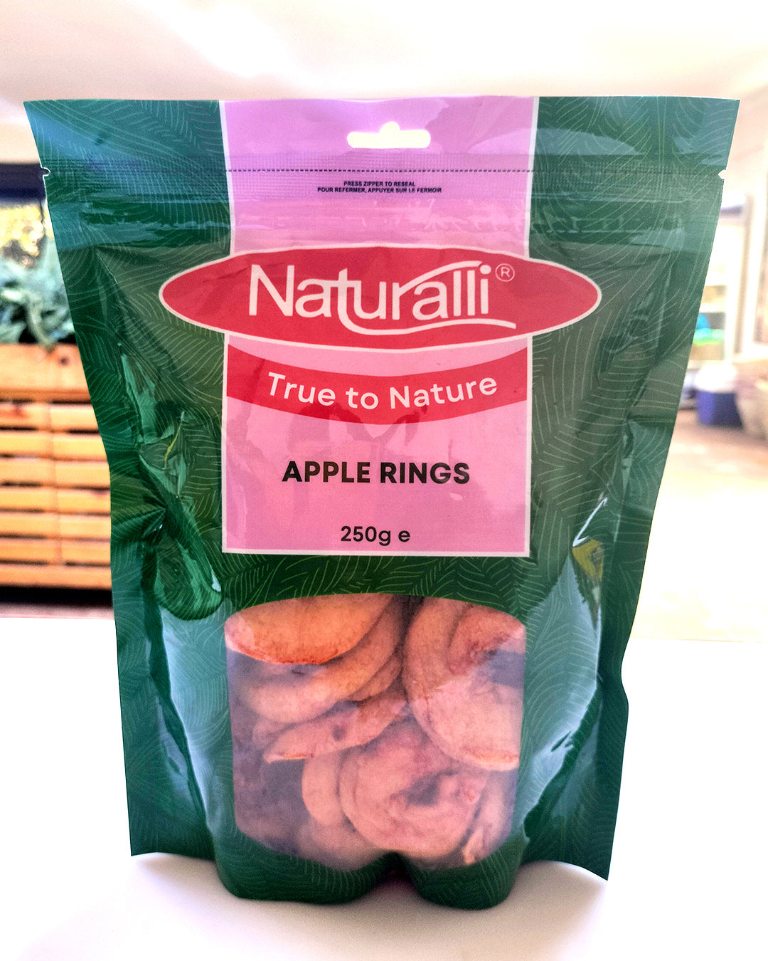 NATURALLI APPLE RINGS 250G