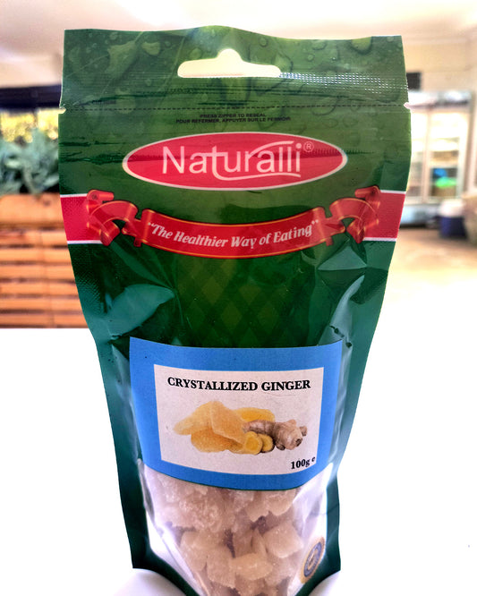 NATURALLI CRYSTALLISED GINGER 100G