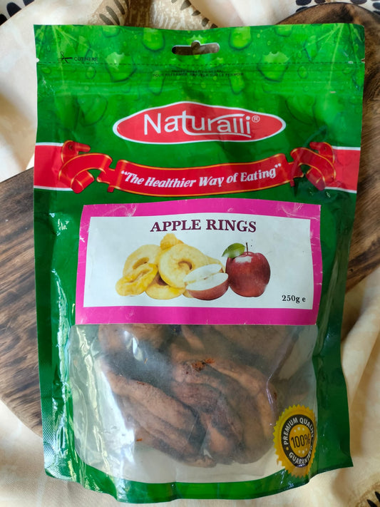 NATURALLI APPLE RINGS 250G