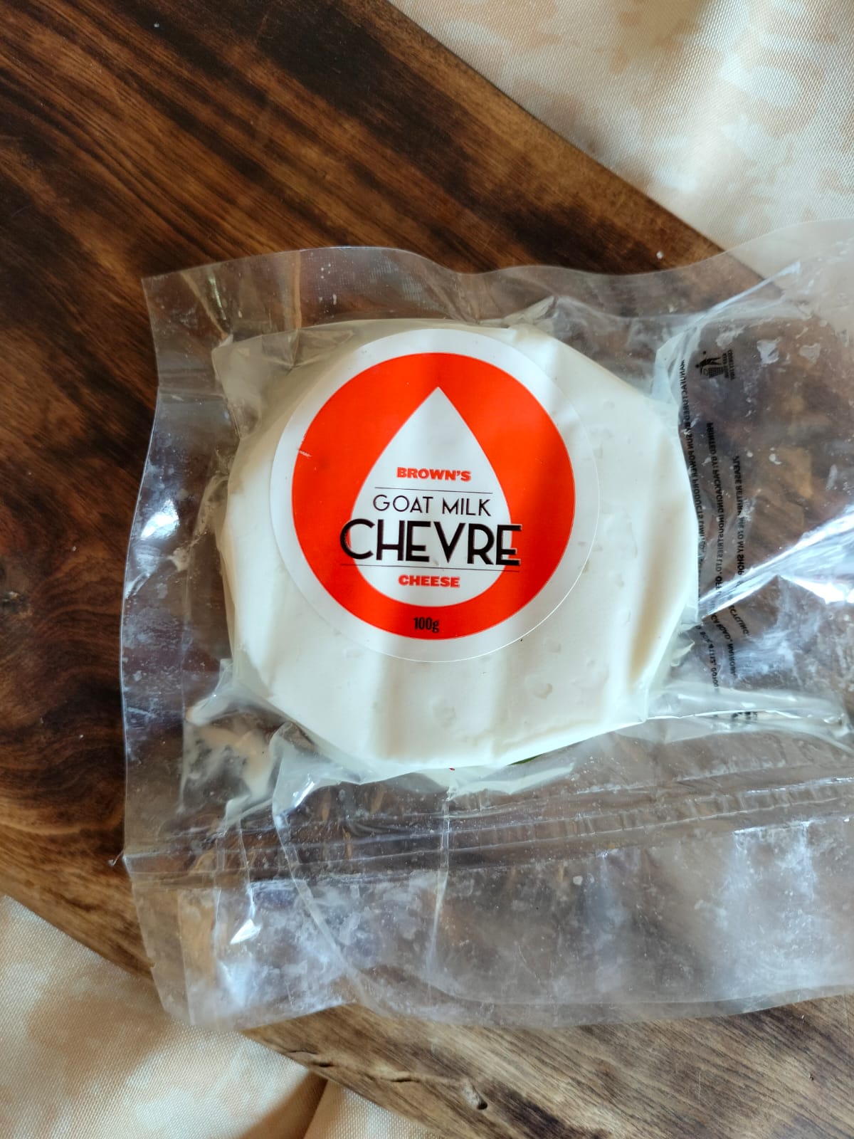 BROWN'S CHEVRE (GOAT CHEESE) 100G