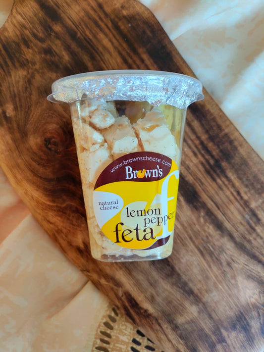 BROWN'S LEMON PEPPER FETA 200G