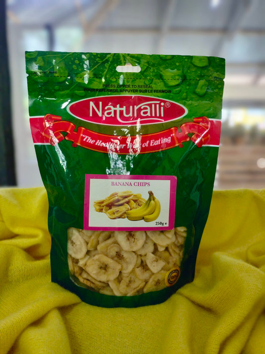 NATURALLI BANANA CHIPS 250G